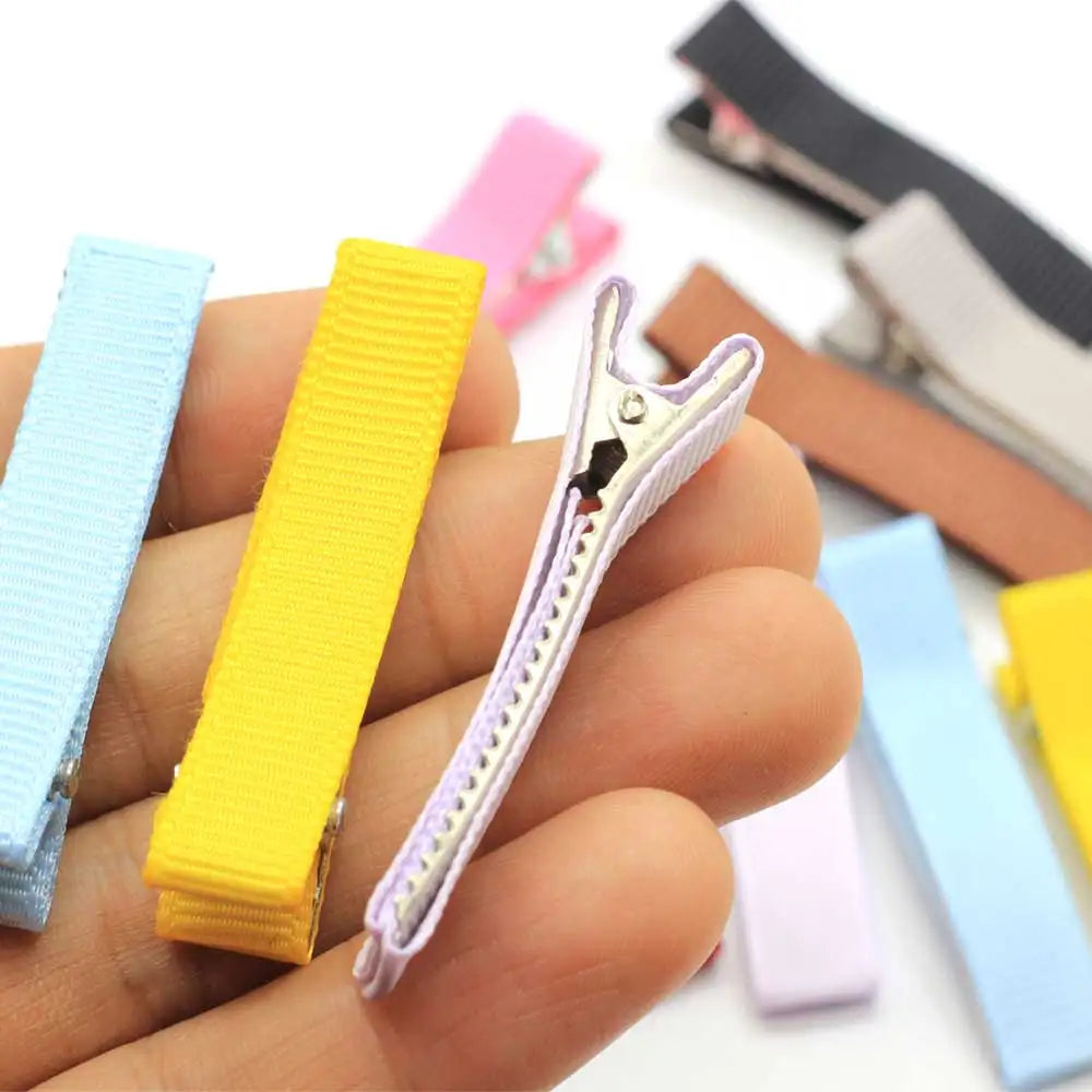 100pcs/lot Hairpins Hair Clips Pins Hairgrip Candy Colorful  Alligator Snap Kids Hair Accessories for Women