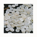 Natural White Shell Two Eyes Sewing Garment Button Shirts Knits Seaside Dress Two Holes Clothing Pants Freshwater Shells Buttons