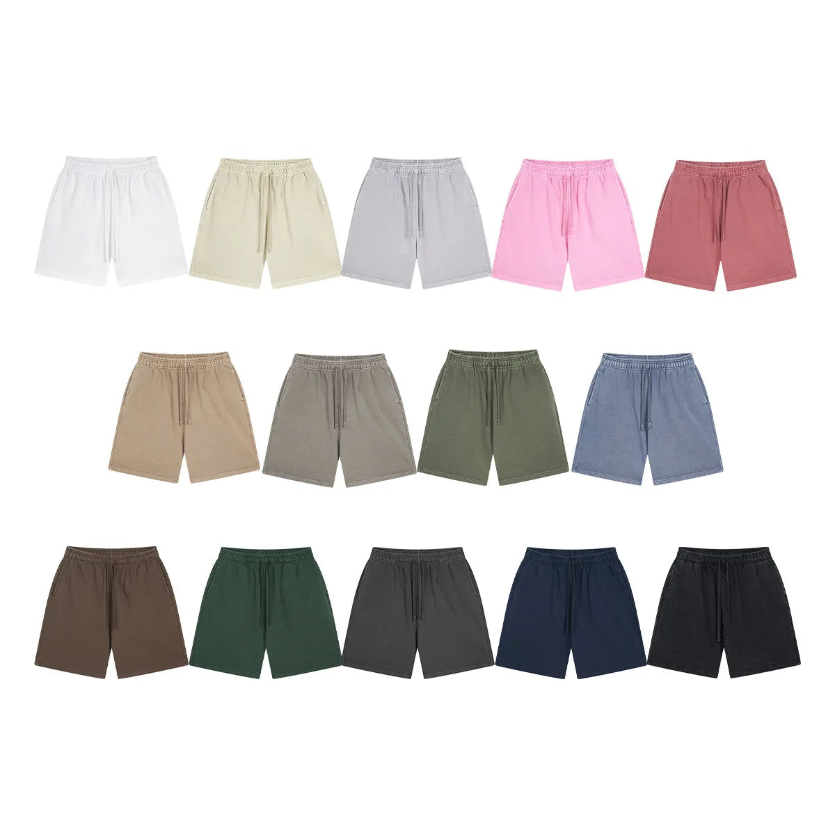 2025 New Arrival Heavyweight 420GSM 100% Cotton French Terry Oversized Men's Vintage Acid Wash Summer Shorts With Custom Logo
