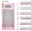 Abonnie Korean Pbt Handmade Premade Volume Fans Short Stem Pre Made Eyelash Extensions 3D 4D 5D 6D Mink Premade Lash Fans