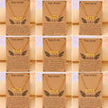 DAIHE Stainless Steel Necklace Jewelry Angel Wing Digital Number Necklace 111-999 Letter l With Butterfly Wing Decoration Choker