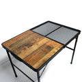 Picnic Convenience BBQ SideHandle Adjustable Height BBQ Outdoor Folding AluminumCamping Table