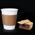 Manufacturers Wholesale Custom Printing Single Wall Craft Paper Kpop Disposable Biodegradable Eco-friendly Coffee Cups Sleeves