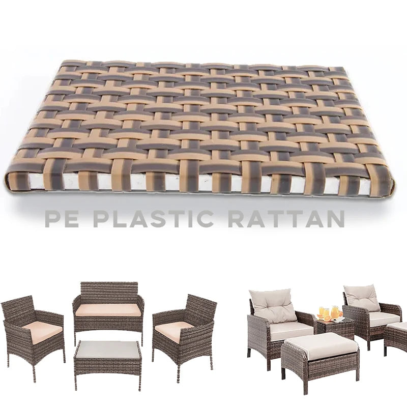Best Selling Outdoor Furniture Raw Material PE Plastic Weaving Rattan Synthetic Material