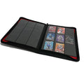 Portable Trading Card Folder with 216 Cards 9 Pockets Toploader Zip Binder Leather Card Holder Album Cover Made of PU Leather