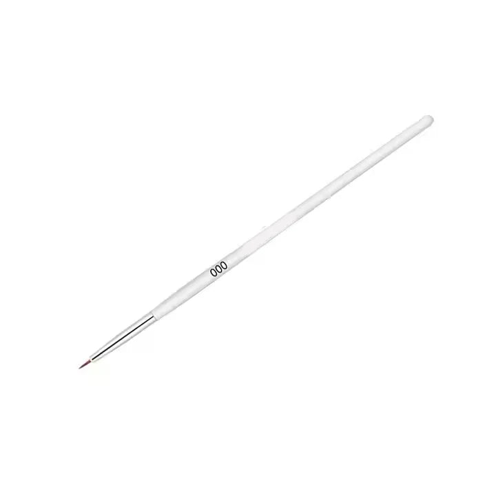 White Flower Brush Nail Brush Color Painting French Carving Color Painting Pen Phototherapy