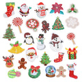 Yiwu Wintop Hot Sale Cute Xmas Decoration Iron on Embroidery Sequin Christmas Patches for Clothes