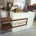 Factory Wholesale Modern Beauty Salon Reception Desk Front Office Desk Design Used Reception Desk
