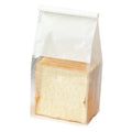 Window Bread Pack Paper Loaf Bakery Bag Transparent Customized Logo Kraft Toast White Food Gravure Printing Disposable 9 Colors