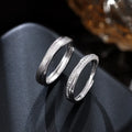 925 Sterling Silver Couple Rings Geometric Mobius Row of Diamond Adjustable Gold Plated Rings Women Men Valentine's Day