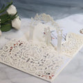 European Style Laser Cut Wedding Invitation 3D Greeting Card MegaBDM