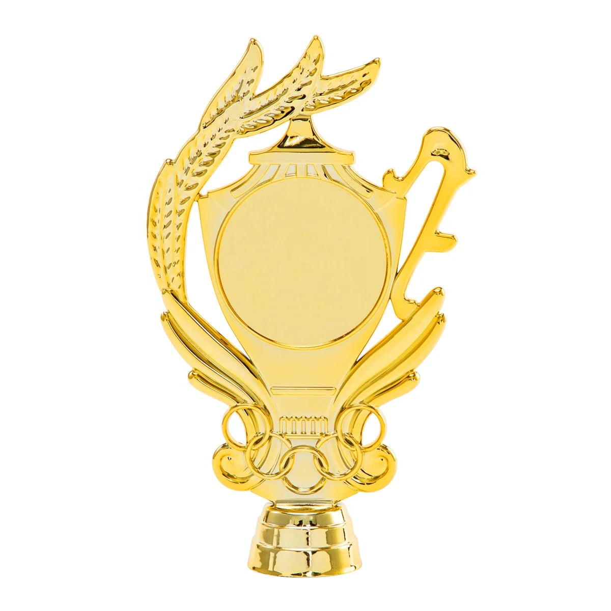 Latest Sport Theme Gold Ring Plastic Souvenirs Trophy Components and Trophy Parts for Tournament HP27