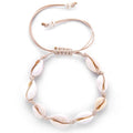 Hot Selling New Product Ideas Fashion Simple Style Handmade Braided Shell Woven Adjustable Bracelets for Women