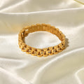 Wholesale New Arrival Elegant Bracelet 18K Gold Plated PVD Stainless Steel Chain Bangle Bracelets for Women and Girls