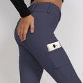 Ready to Ship Polyester Gray Full Seat Silicone Equestrian Riding Pants With Pocket Elastic Breathable Leggings Breeches