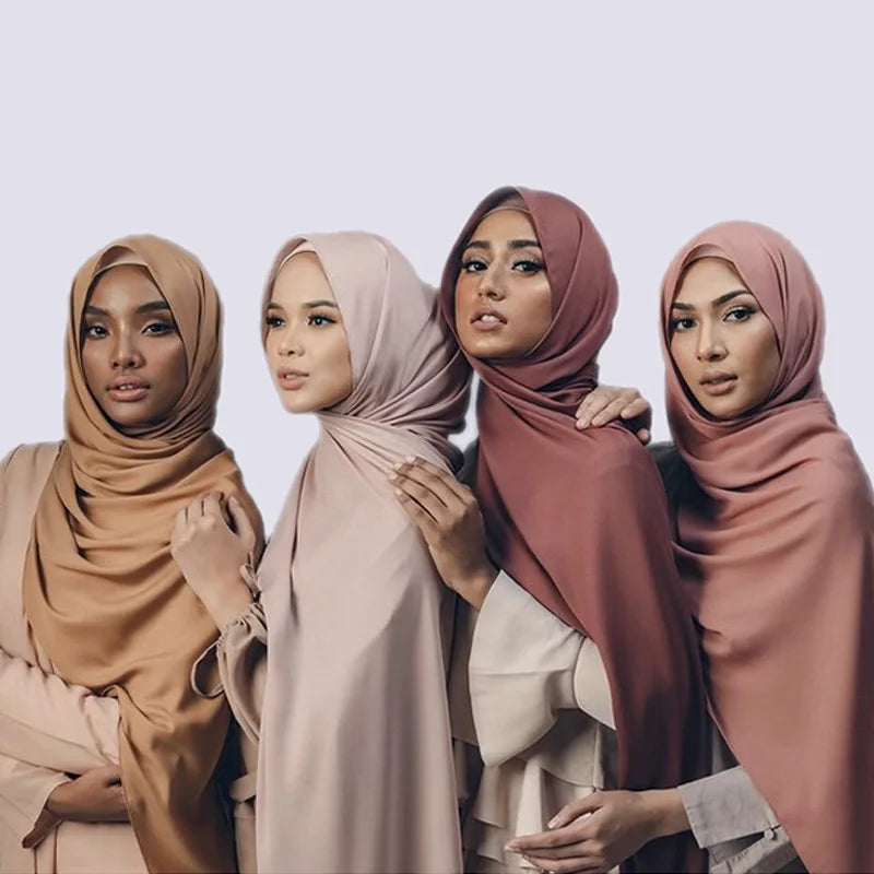 Good Quality Wraps Soft Shawls Chiffon Scarves Hijabs Fashion Muslim Scarf Hijab Large Size Plain Women