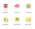 1carat Vivid Yellow Princess Cut Diamond Excellent Cut with Laser Drilling Top up with Free Fire Hack Certified by IGI