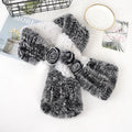 Sample Support Genuine Rex Rabbit Fur Colors Scarves Winter Warm Use Ladies Knitted Fur Scarves