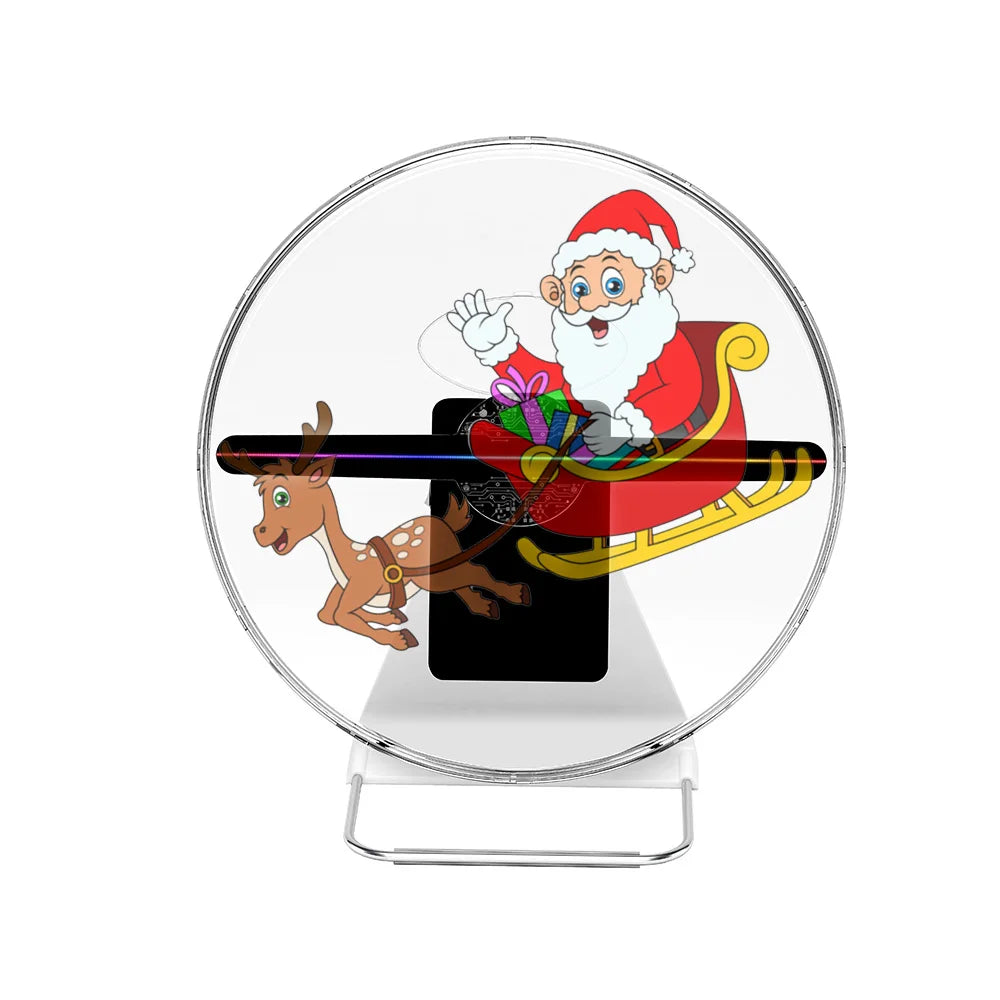 2 Blades 3D Holographic Projector Fan With Cloud Wifi App Control for Events Event Hologram Equipment