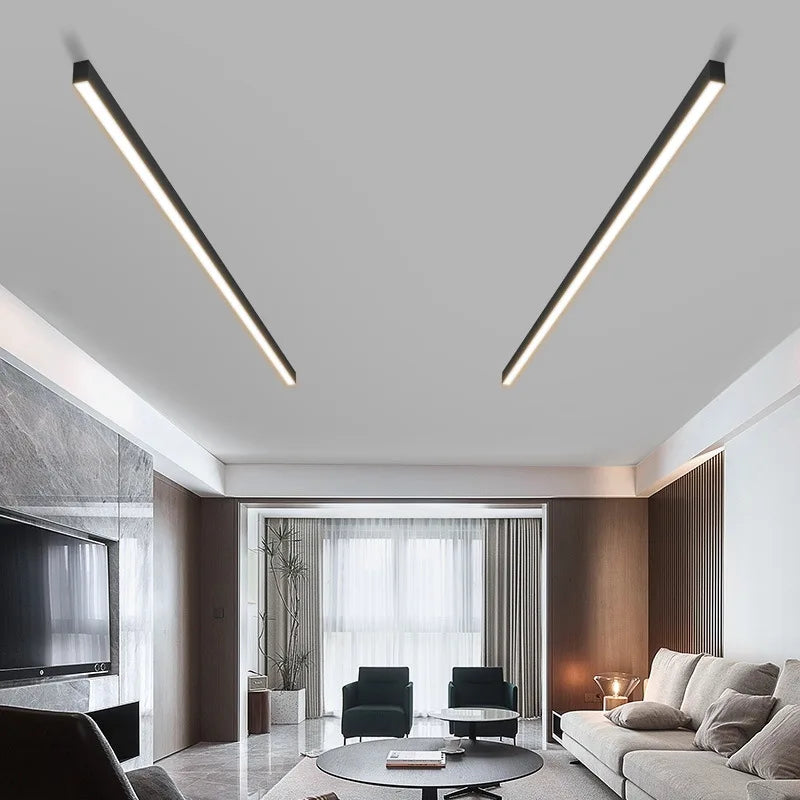 Surface Mounted Ceiling Light Living Room Linear Strip Light Simple Balcony Bedroom Dining Room Sofa Background LED Ceiling Lamp