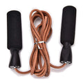 Foam New Design Adjustable Professional Buy Custom Logo Cowhide Fitness Personalized Leather Skipping Jump Rope