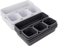 Wholesale Hot-selling 8pcs Office Interlocking Drawer Organizer Tray Divider Storage Bins 8pcs Plastic Interlocking Bin Pack Set