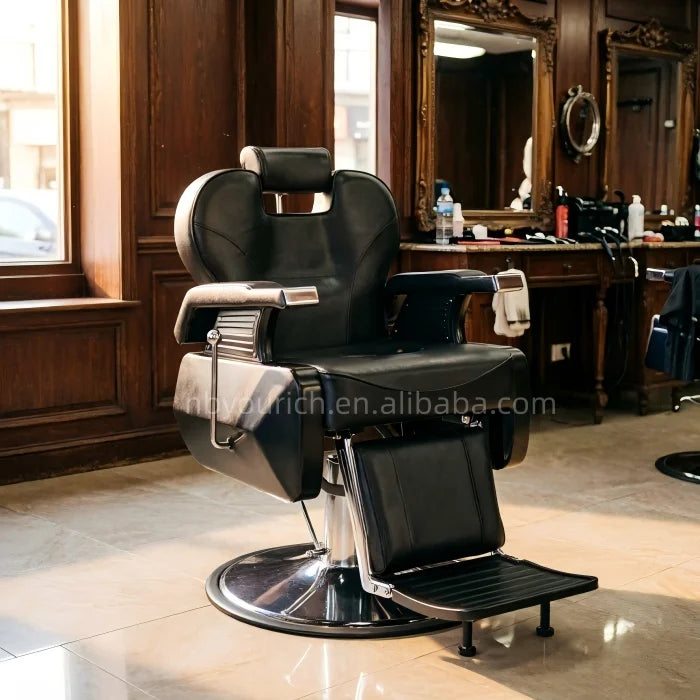 Arm Chair for Barber Shop Reclining Salon Chair for Hair Stylist All Purpose Hair Chair with Heavy Duty Steel Frame