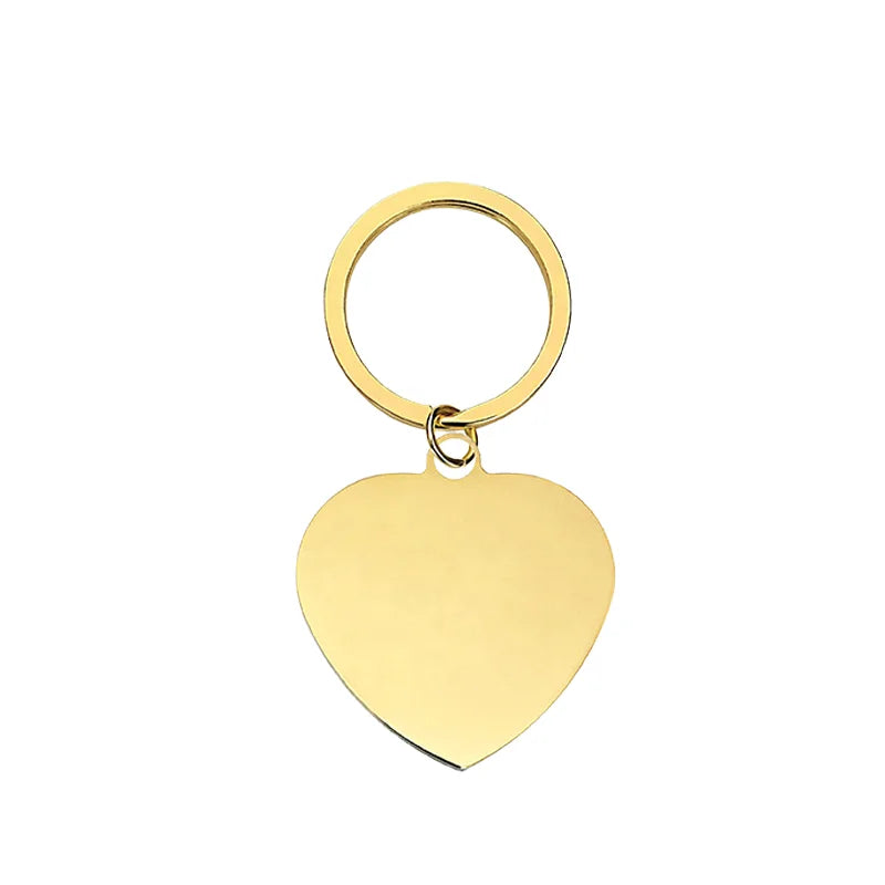 Wholesale Cheap China Wholesale Laser Engraving DIY Round Blank Stainless Steel Customised Double Sided Metal Craft Keychain