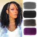 100% Human Hair Virgin Afro Kinky Hair Bulk Soft Naturel Bulk Braiding Afro Mini Twists Braids for Women Dreadlock Extensions
