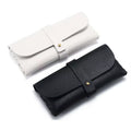 Custom Logo Fashion Portable Sunglasses Box Bag PU Glasses Case Women Leather Soft Glasses Case