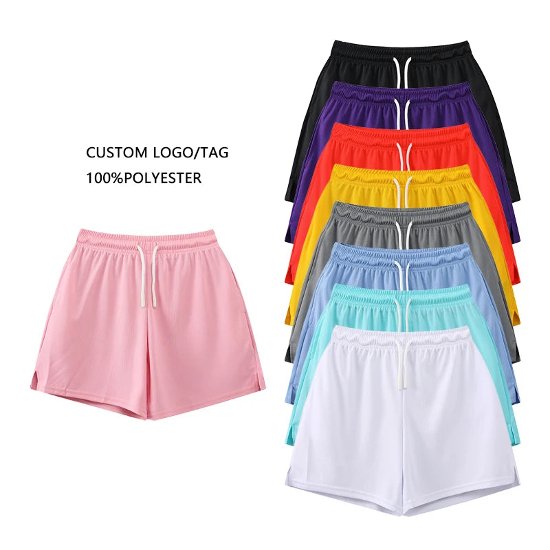 100% Polyester Shorts Dry Fit Men Jogger Gym Shorts Multicolor Men 5 Inch Mesh Shorts Custom Logo