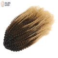 100g/Pcs 1B/4/27 Afro Kinky Curly 100% Remy Drawstring Ponytail Human Hair Extension for Women