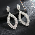 Fashion Rhinestone Zircon Bridal Earrings Jewelry Diamond Drop Earrings