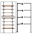 Pipe Shelf Bracket Iron Kit Wall Mounted Floating Industrial Pipe Shelf Brackets Heavy Duty Shelf Brackets