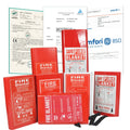 1m X 1m Fiberglass Emergency Fire Blanket for Kitchen Fireplace with EN1869 2019
