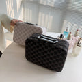 Beauty Professional Leather Travel Makeup Case Cosmetic Bags & Cases Display Train Case With Mirror
