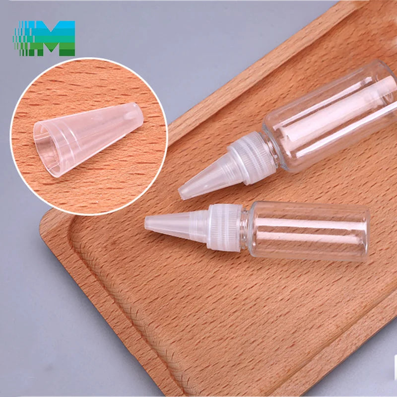 Affordable Needle-Spout Bottle 5ml Small Empty Bouteilles En Plastique Couvercle Blanc Fragrance Plastic Sample Bottle