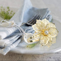 New Eco-Friendly Metal Iron Country Style Flower Shaped Napkin Rings by Shiduomei for Christmas Parties and Wedding Banquets