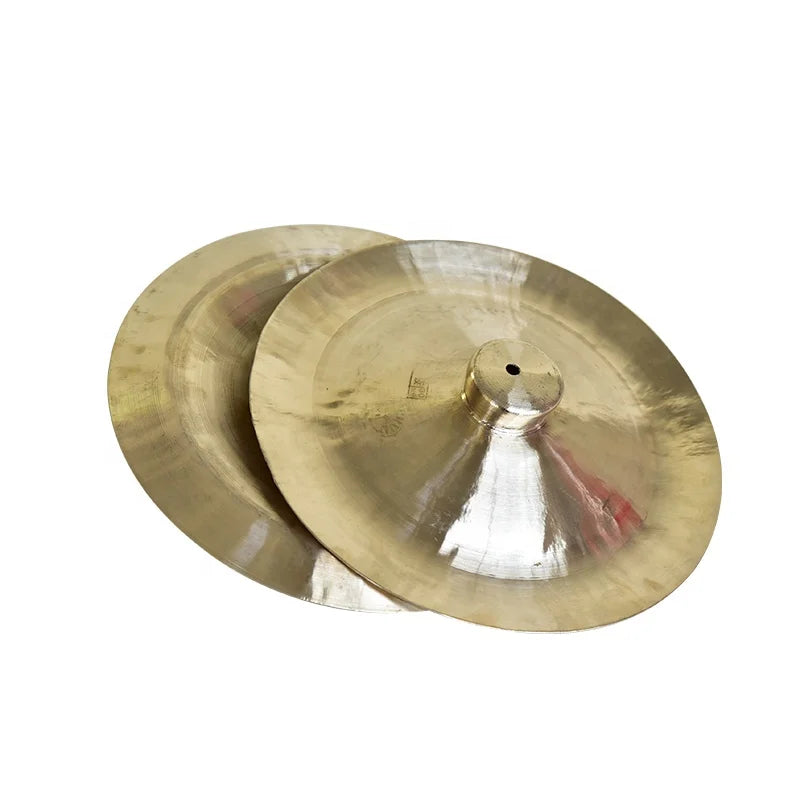 QUTENG Fans Set Cymbal Set for Drums Ride lion Dance Cymbals Set Fans Brass Diril Cymbals