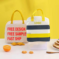 High Capacity Reusable Insulated Lunch Tote Bag Women/Men Handbags Case for Picnic Work Travel with Zipper Closure