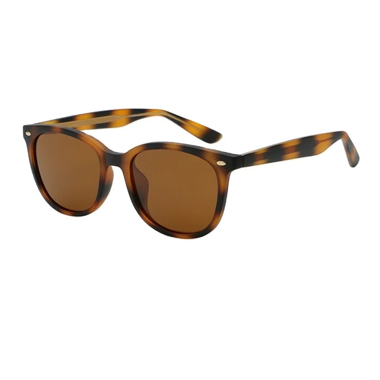 2025 Retro Sunglasses with Large Frame Custom Logo PC Material Men's and Women's Outdoor Fashion Glasses