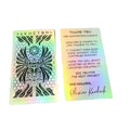 High Quality CMYK Holographic PVC Business Cards Custom Offset Printed