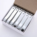 Nail Cutter Carbon Steel Silver Small Portable Finger Nail Clipper With File