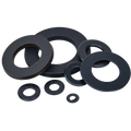 Black Flat Washer Carbon Steel Black Oxide Plain Washers M6 M8 M10 Round Hardware Gasket