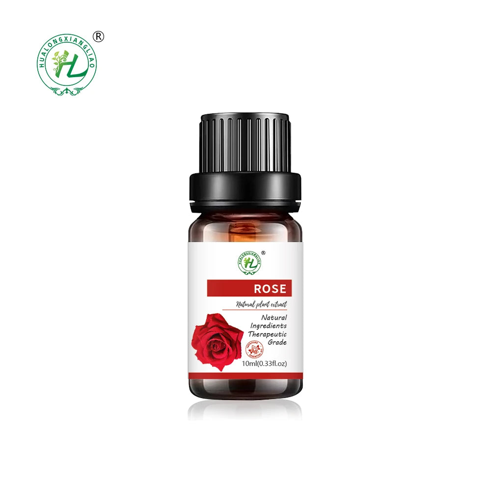 HL - Private Label 10mL 100% Pure & Natural Red China Rose Essential Oil for Skin Hair Perfume Making | Rosa Chinensis
