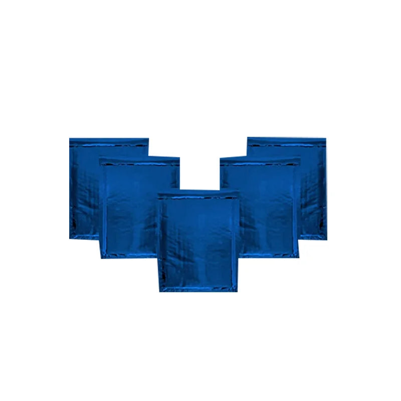 Bubble Mailers 6.5 X 9 Inch Padded Envelopes Peel Seal Metallic Foil Blue Strong Adhesive Waterproof Shock Resistant Mailing