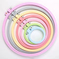 Wholesale ABS Plastic Embroidery Hoop for Cross Stitch Colorful 3D Rhinestones for DIY