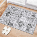 Super Anti-Slip Small Area Rug Door Mat Easy to Clean Machine Washable Indoor Door Mat Oriental Accent Entryway Bedroom Kitchen