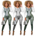 2022 Spring New Coming Long Sleeve Jumpsuit Women's Sports Fitness Yoga