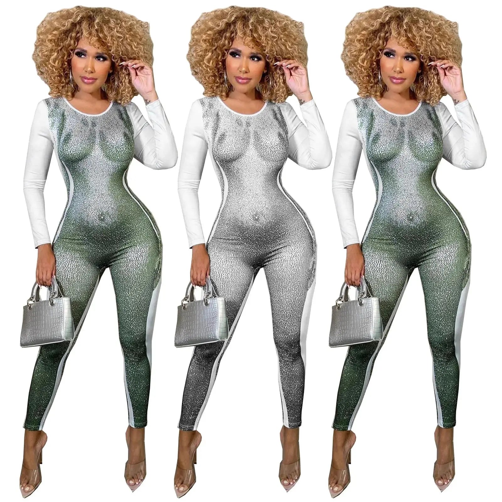 2022 Spring New Coming Long Sleeve Jumpsuit Women's Sports Fitness Yoga